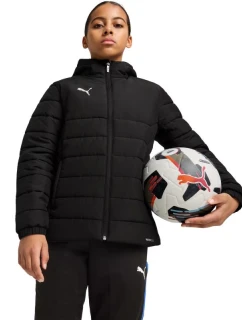 Puma Team Additions Dětská vyteplená bunda s kapucí Black 659738 03