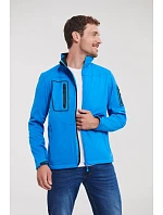 Russell Athletic 520M Pánská 3-vrstvá sportovní softshell bunda 10.520M azure blue Russell Athletic 520M Pánská 3-vrstvá sportovní softshell bunda 10.520M azure blue