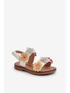 Dětské sandálky s květinami Multikolor Tinette