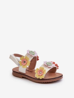 Dětské sandálky s květinami Multikolor Tinette