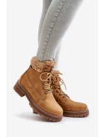 Zateplené dámské boty Big Star model 21671593 Camel - Big Star Shoes