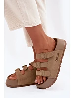 Dámské pantofle na masivní platformě s model 22069656 Big Star Béžové - Big Star Shoes Dámské pantofle na masivní platformě s model 22069656 Big Star Béžové - Big Star Shoes