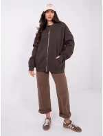 WT BL mikina A1454.84 tmavě hnědá