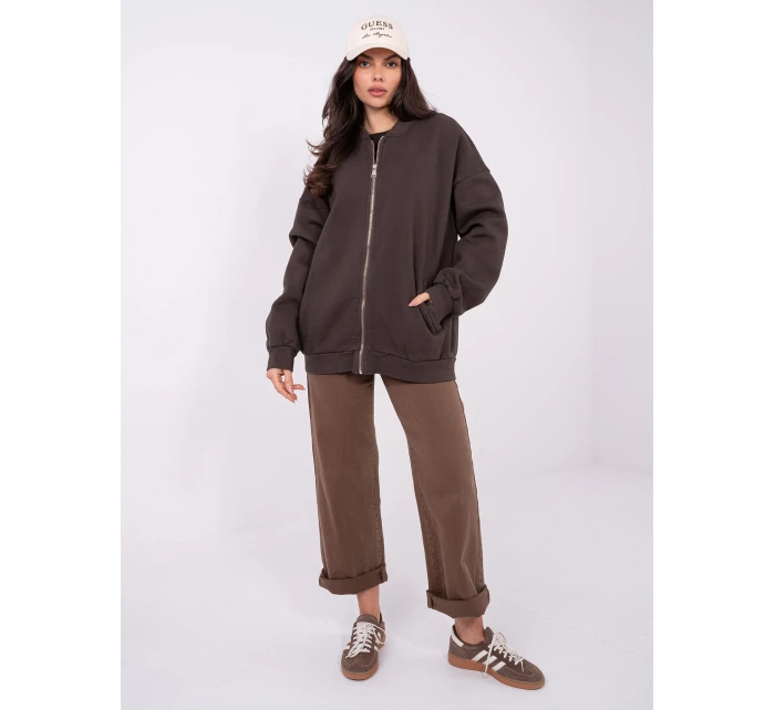 WT BL mikina A1454.84 tmavě hnědá