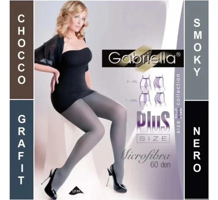 Dámské punčochy Microfibre 60 den Plus Size code 162 - Gabriella Dámské punčochy Microfibre 60 den Plus Size code 162 - Gabriella