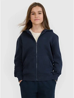 Bluza dresowa rozpinana z kapturem dziewczęca 4F 4FJWMM00TSWSF1861-31S