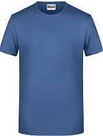 Daiber 8008 Pánské tričko z bio bavlny 02.8008 light denim melange