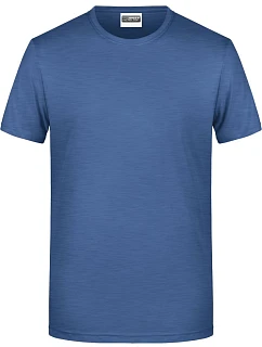 Daiber 8008 Pánské tričko z bio bavlny 02.8008 light denim melange