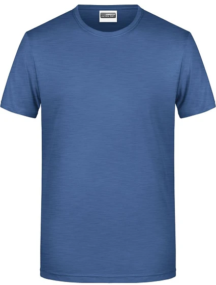 Daiber 8008 Pánské tričko z bio bavlny 02.8008 light denim melange