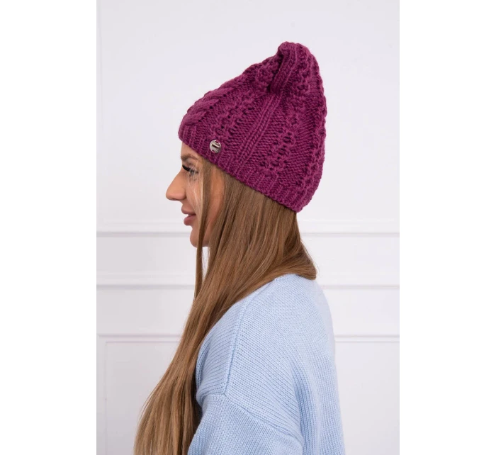 Rabbid fleecová čepice K237 tmavě fialová