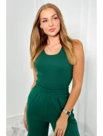 Set 3 v 1 mikina + top + kalhoty zelený Set 3 v 1 mikina + top + kalhoty zelený