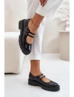 Lakované Dámské Polobotky S Pásky Černé model 21671162 - Boto