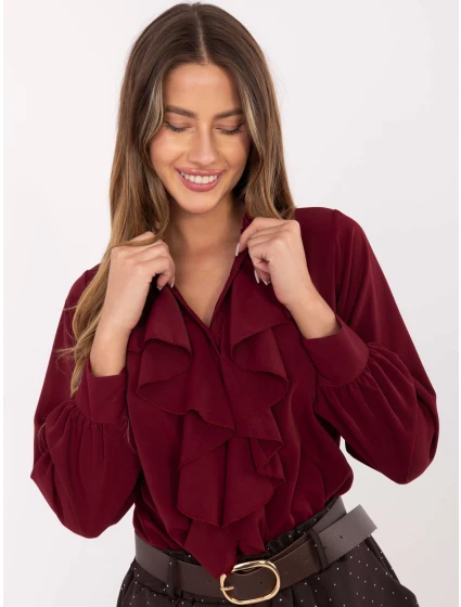 MI košile KS 3257.47 kaštanová