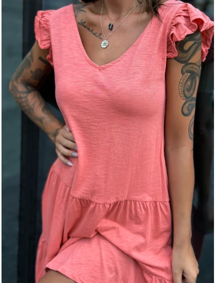 TW SK 2113 šaty.17P korál TW SK 2113 šaty.17P korál