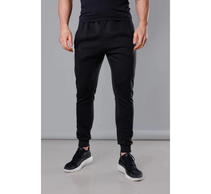 Černé pánské teplákové kalhoty 68XW01- Goodlooking