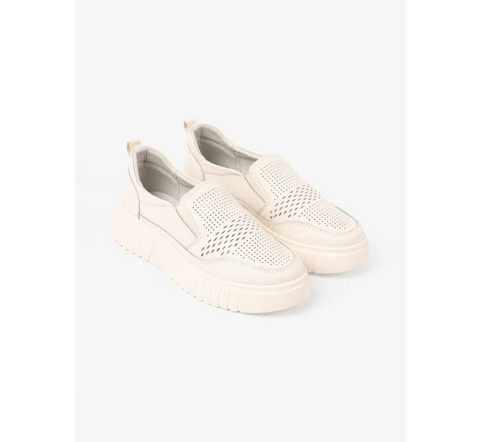 Exkluzívní  polobotky hnědé dámské platforma