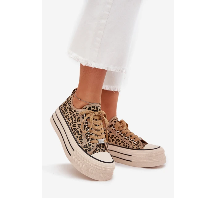 Dámské Tenisky Na Masivní Platformě Leopard model 21703636 - Boto Dámské Tenisky Na Masivní Platformě Leopard model 21703636 - Boto