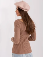 Czapka AT CZ model 18917689 beżowy - FPrice Czapka AT CZ model 18917689 beżowy - FPrice