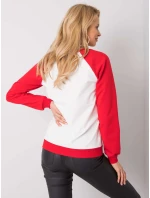 Mikina DS BL 1111.06P bílá a červená