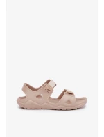 Dámské pěnové sandály na platformě Big Star – béžové Dámské pěnové sandály na platformě Big Star – béžové