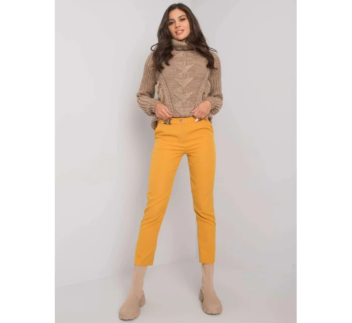 Dámské kalhoty LC SP 22K 5001.81P Tmavě žlutá - FPrice Dámské kalhoty LC SP 22K 5001.81P Tmavě žlutá - FPrice