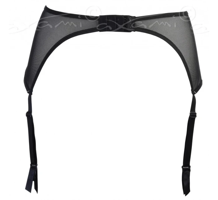 Dámský sexy podvazkový pás Bell V-5132 Černá se stříbrnou - Axami Dámský sexy podvazkový pás Bell V-5132 Černá se stříbrnou - Axami