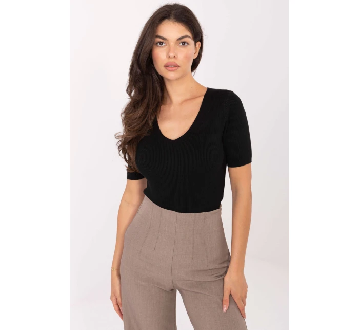 Svetr s krátkým rukávem model 217601 Factory Price Svetr s krátkým rukávem model 217601 Factory Price