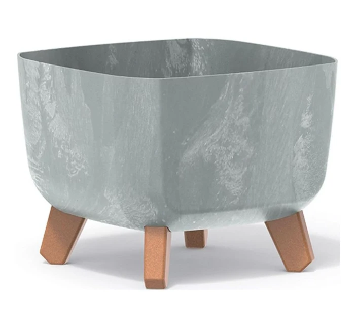 GRACIA SQUARE BETON EFFECT POND 24x24CM dětské