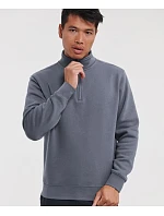 Mikina s 1/4 zipem "Authentic" 10. convoy grey model 22473174 - Russell Athletic