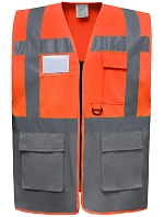 Yoko HVW 801 Hi-Vis multifunkční vesta 79.W801 hi vis orange/grey Yoko HVW 801 Hi-Vis multifunkční vesta 79.W801 hi vis orange/grey