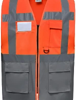 Yoko HVW 801 Hi-Vis multifunkční vesta 79.W801 hi vis orange/grey