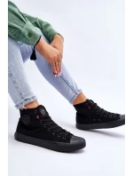 Dámské klasické vysoké tenisky Big Star model 21611825 Černé - Big Star Shoes Dámské klasické vysoké tenisky Big Star model 21611825 Černé - Big Star Shoes