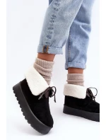 S Kožešinou Černé model 21635501 - Boto