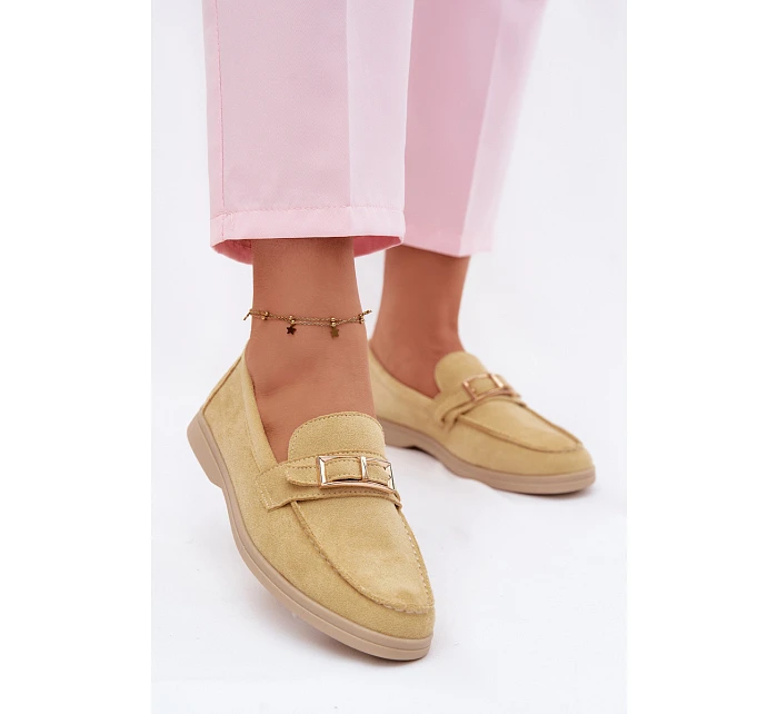 Dámské mokasíny Žluté s přezkou Belinae Dámské mokasíny Žluté s přezkou Belinae
