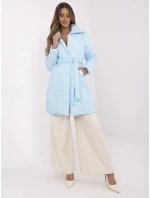 Płaszcz MI PL model 20961880 jasny niebieski - FPrice Płaszcz MI PL model 20961880 jasny niebieski - FPrice