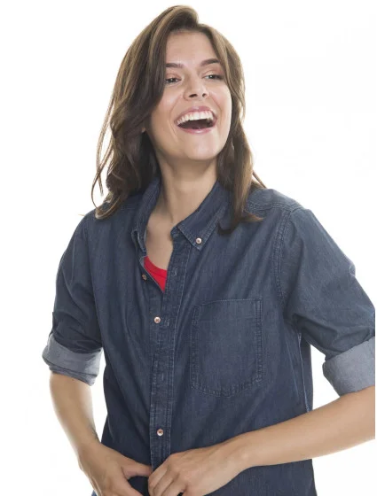 Big Star Košile s dlouhým rukávem 145676 Dark Jeans-603