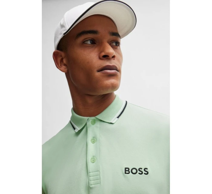 Pánské polo tričko  Pro Open Green regular fit zelené model 21350268 - Boss