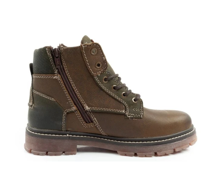 Mid pánské boty boots smart leather green brown model 21420822 - Wrangler Mid pánské boty boots smart leather green brown model 21420822 - Wrangler
