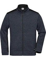 Daiber JN 862 Pánská pracovní bunda pletený fleece - Strong 02.0862 carbon melange/black Daiber JN 862 Pánská pracovní bunda pletený fleece - Strong 02.0862 carbon melange/black