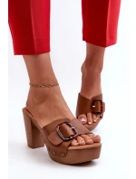 Dámské sandály s hnědé model 21661240 - EVENTO Dámské sandály s hnědé model 21661240 - EVENTO