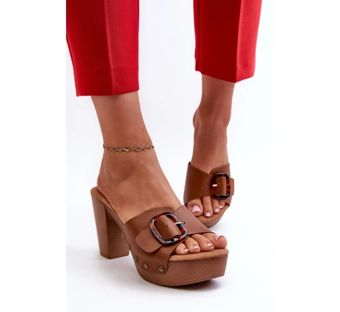 Dámské sandály s hnědé model 21661240 - EVENTO Dámské sandály s hnědé model 21661240 - EVENTO