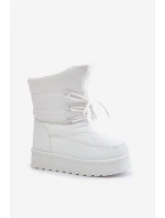 Sněhule na platformě se zipem Big Star model 21678307 Bílé - Big Star Shoes