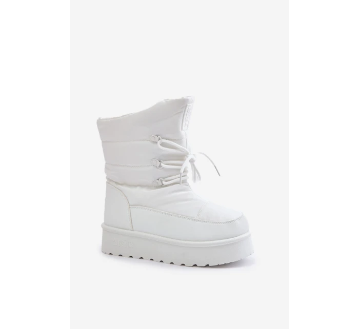 Sněhule na platformě se zipem Big Star model 21678307 Bílé - Big Star Shoes