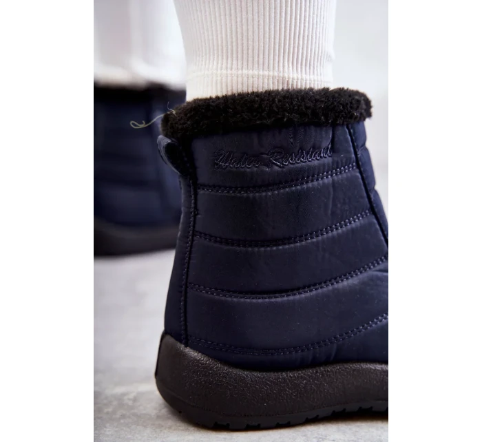 Dámské tmavě modré teplé sněhule Mezyss Dámské tmavě modré teplé sněhule Mezyss