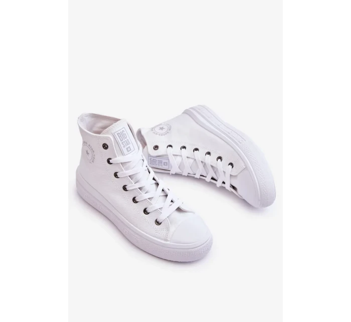 Dámské vysoké tenisky Big Star Bílé Dámské vysoké tenisky Big Star Bílé