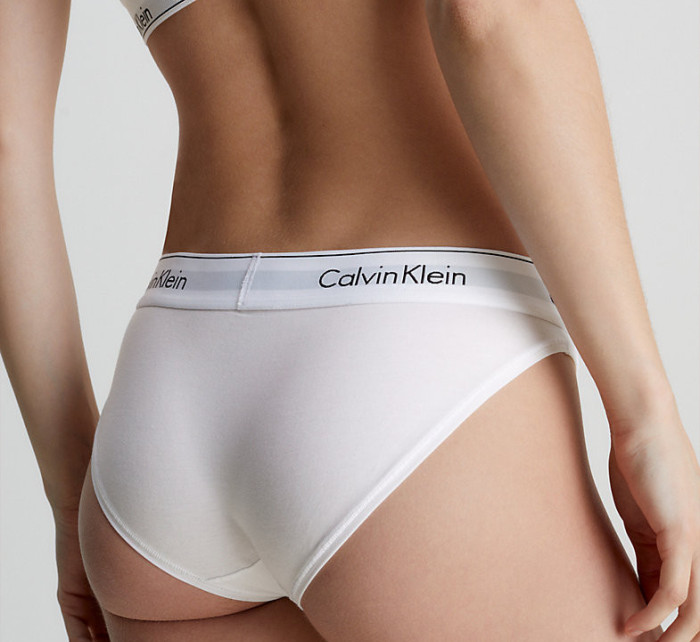 Dámské kalhotky Bikini Briefs Modern Cotton 0000F3787E100 bílá - Calvin Klein
