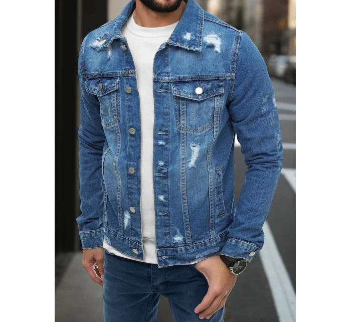 Pánská džínová bunda modrá Dstreet TX3633 Pánská džínová bunda modrá Dstreet TX3633