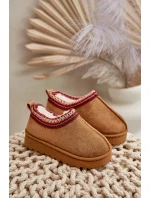 Sněhové Boty Dětské Na Platformě Zateplené Kožíškem Camel model 21672317 - Boto Sněhové Boty Dětské Na Platformě Zateplené Kožíškem Camel model 21672317 - Boto