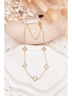 Nerezový řetízek Zlato-perlový Nerezový řetízek Zlato-perlový