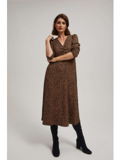 Midi šaty s leopardím vzorem